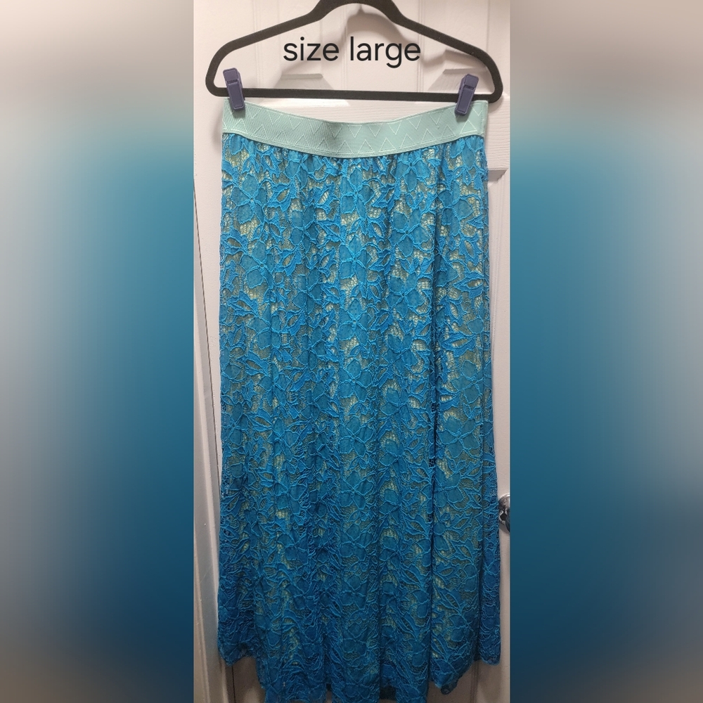 LuLaRoe Blue A-Line Skirt